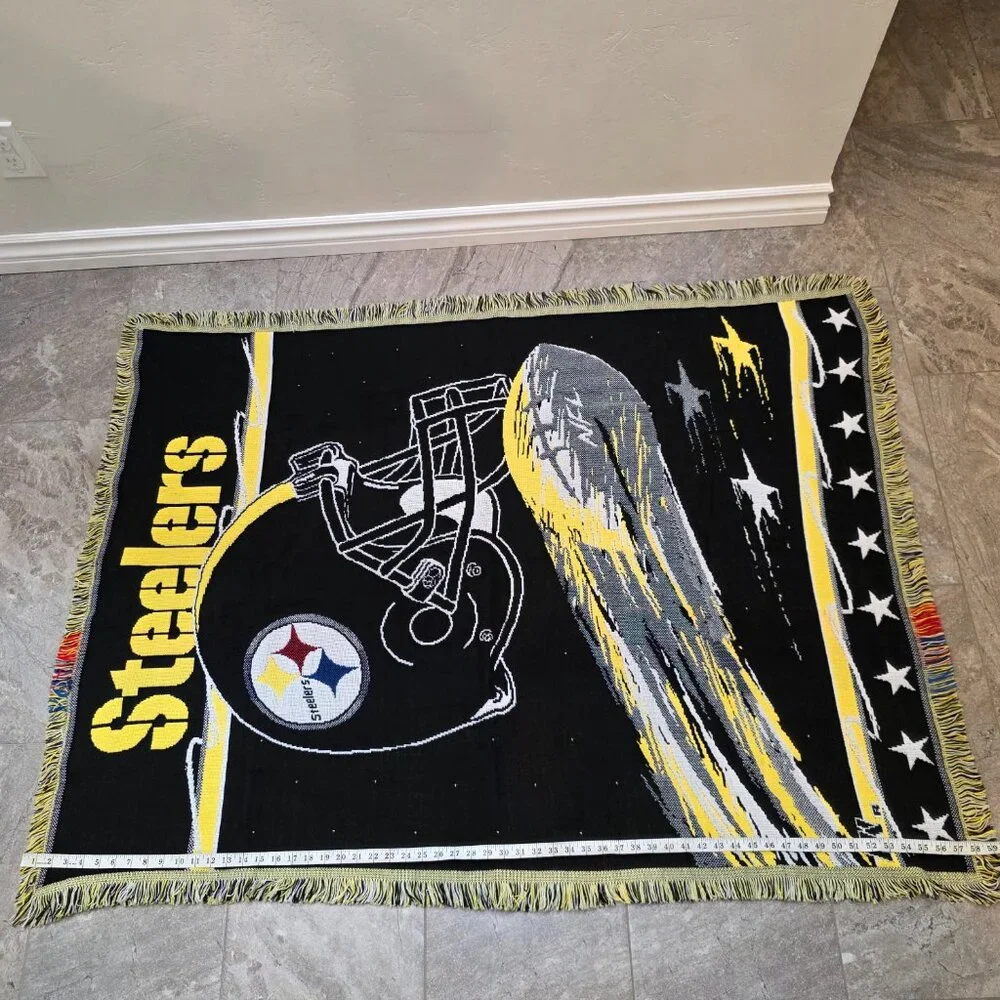 Vintage Pittsburgh Steelers Blanket The Northwest Company Throw Made In USA